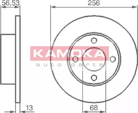 Kamoka 103636 - Disque de frein cwaw.fr