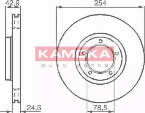 Kamoka 1031696 - Disque de frein cwaw.fr