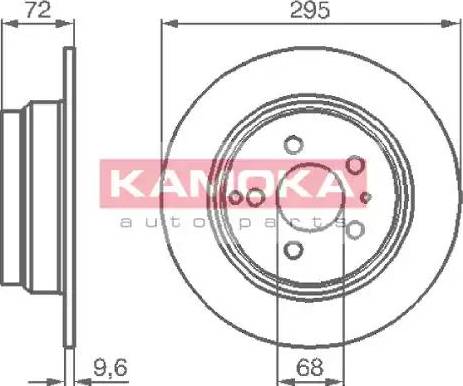 Kamoka 1031104 - Disque de frein cwaw.fr