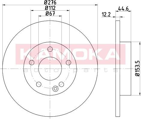 Kamoka 103189 - Disque de frein cwaw.fr