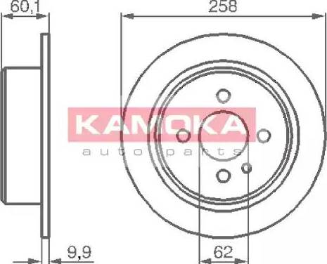 Kamoka 103186 - Disque de frein cwaw.fr