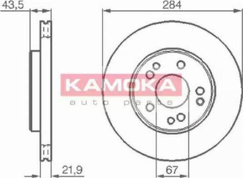 Kamoka 103362 - Disque de frein cwaw.fr