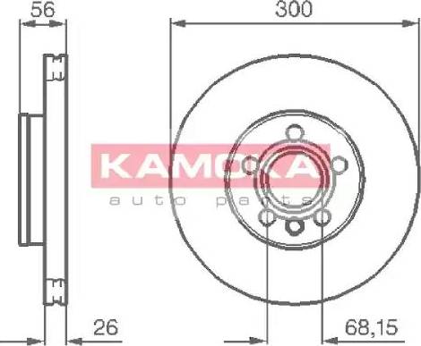 Kamoka 1033118 - Disque de frein cwaw.fr