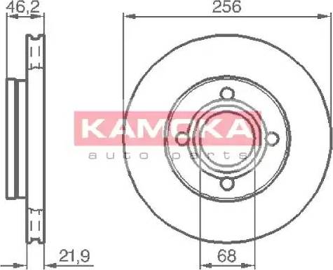 Kamoka 103386 - Disque de frein cwaw.fr