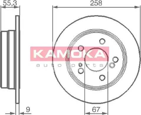 Kamoka 103244 - Disque de frein cwaw.fr