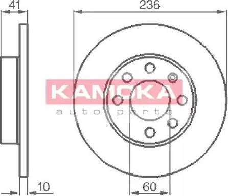 Kamoka 103208 - Disque de frein cwaw.fr