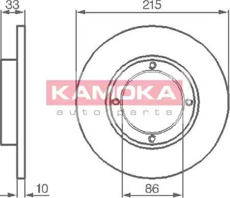 Kamoka 1032196 - Disque de frein cwaw.fr