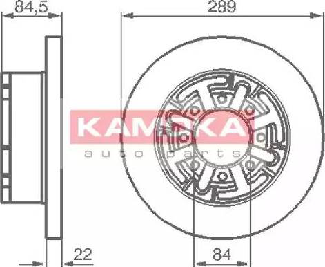 Kamoka 103281 - Disque de frein cwaw.fr