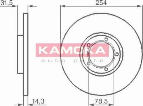 Kamoka 103276 - Disque de frein cwaw.fr