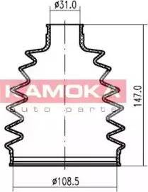 Kamoka 1146508 - Joint-soufflet, arbre de commande cwaw.fr