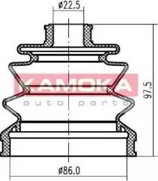 Kamoka 1146538 - Joint-soufflet, arbre de commande cwaw.fr