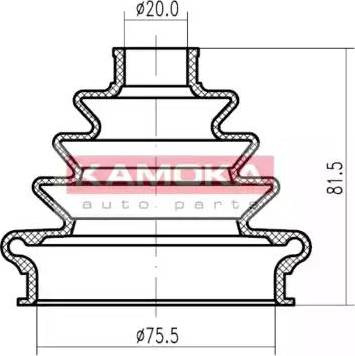 Kamoka 1146632 - Joint-soufflet, arbre de commande cwaw.fr