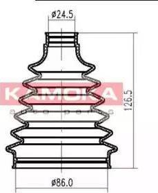 Kamoka 1146040 - Joint-soufflet, arbre de commande cwaw.fr