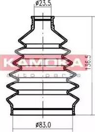 Kamoka 1147098 - Joint-soufflet, arbre de commande cwaw.fr