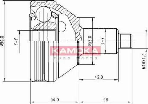 Kamoka 7086 - Jeu de joints, arbre de transmission cwaw.fr