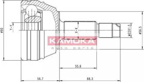 Kamoka 7126 - Jeu de joints, arbre de transmission cwaw.fr