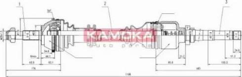 Kamoka CT1138917A - Arbre de transmission cwaw.fr