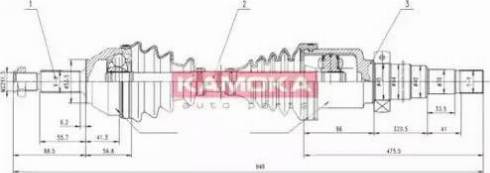 Kamoka FD1138928 - Arbre de transmission cwaw.fr