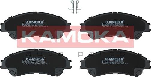 Kamoka JQ101414 - Kit de plaquettes de frein, frein à disque cwaw.fr