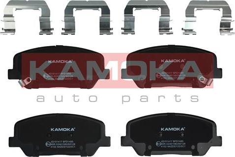 Kamoka JQ101417 - Kit de plaquettes de frein, frein à disque cwaw.fr