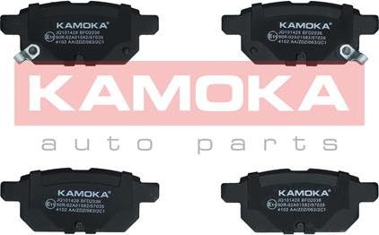 Kamoka JQ101428 - Kit de plaquettes de frein, frein à disque cwaw.fr