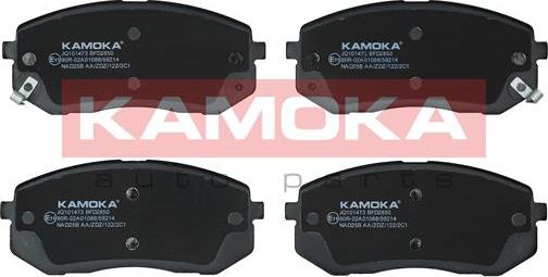 Kamoka JQ101473 - Kit de plaquettes de frein, frein à disque cwaw.fr