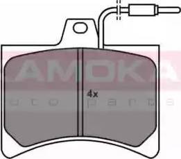 Kamoka JQ101506 - Kit de plaquettes de frein, frein à disque cwaw.fr