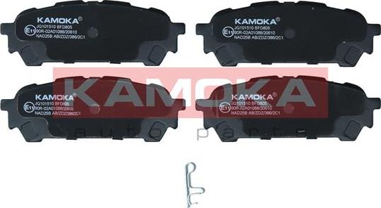 Kamoka JQ101510 - Kit de plaquettes de frein, frein à disque cwaw.fr