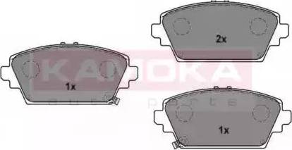 Kamoka JQ1016372 - Kit de plaquettes de frein, frein à disque cwaw.fr