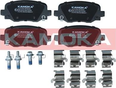 Kamoka JQ101040 - Kit de plaquettes de frein, frein à disque cwaw.fr