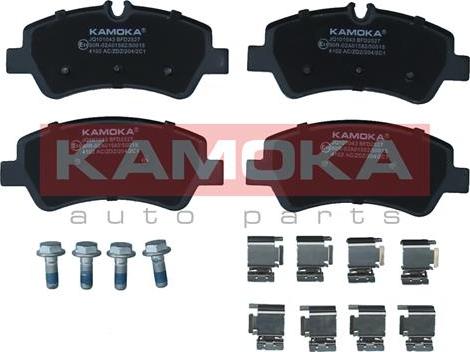 Kamoka JQ101043 - Kit de plaquettes de frein, frein à disque cwaw.fr