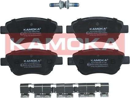 Kamoka JQ101064 - Kit de plaquettes de frein, frein à disque cwaw.fr