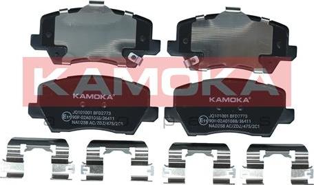 Kamoka JQ101001 - Kit de plaquettes de frein, frein à disque cwaw.fr