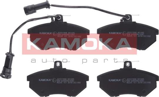 Kamoka JQ1011908 - Kit de plaquettes de frein, frein à disque cwaw.fr