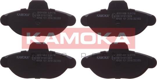 Kamoka JQ1011498 - Kit de plaquettes de frein, frein à disque cwaw.fr