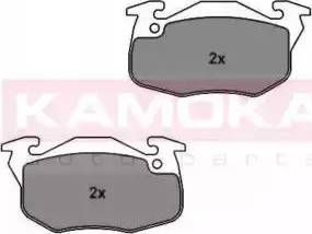 Kamoka JQ1011460 - Kit de plaquettes de frein, frein à disque cwaw.fr