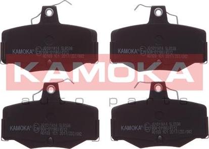 Kamoka JQ1011414 - Kit de plaquettes de frein, frein à disque cwaw.fr