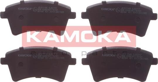 Kamoka JQ101148 - Kit de plaquettes de frein, frein à disque cwaw.fr