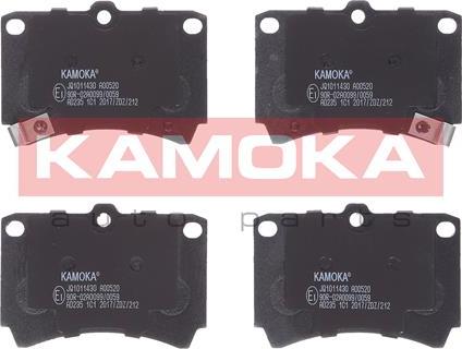 Kamoka JQ1011430 - Kit de plaquettes de frein, frein à disque cwaw.fr