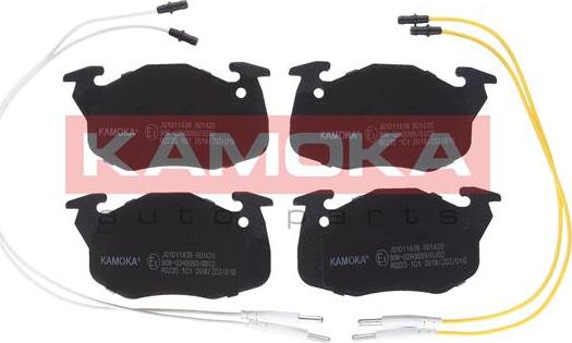 Kamoka JQ1011438 - Kit de plaquettes de frein, frein à disque cwaw.fr