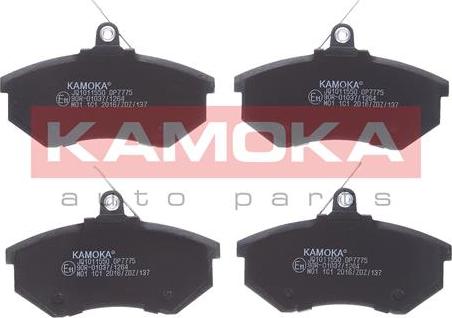 Kamoka JQ1011550 - Kit de plaquettes de frein, frein à disque cwaw.fr