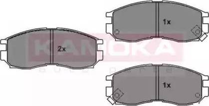 Kamoka JQ1011528 - Kit de plaquettes de frein, frein à disque cwaw.fr