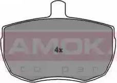 Kamoka JQ1011658 - Kit de plaquettes de frein, frein à disque cwaw.fr