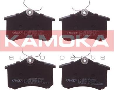 Kamoka JQ1011082 - Kit de plaquettes de frein, frein à disque cwaw.fr