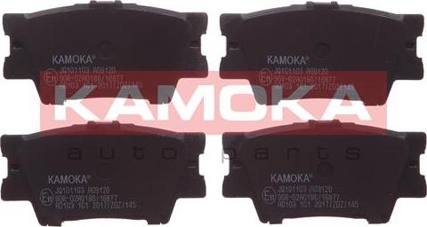 Kamoka JQ101103 - Kit de plaquettes de frein, frein à disque cwaw.fr