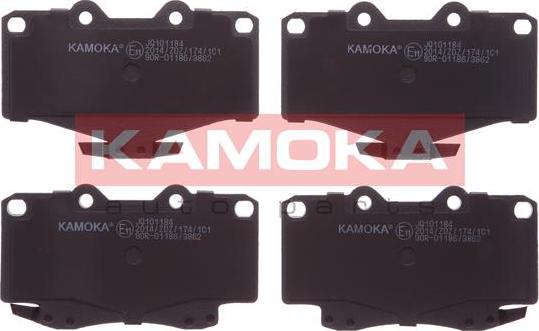 Kamoka JQ101184 - Kit de plaquettes de frein, frein à disque cwaw.fr