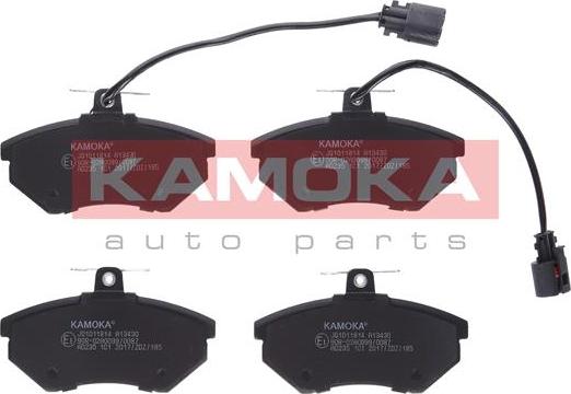 Kamoka JQ1011814 - Kit de plaquettes de frein, frein à disque cwaw.fr