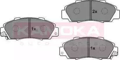 Kamoka JQ1011810 - Kit de plaquettes de frein, frein à disque cwaw.fr