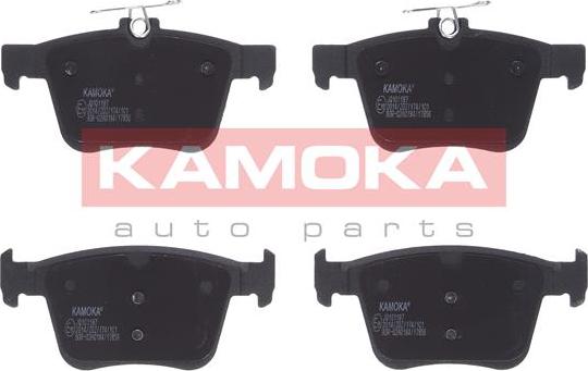 Kamoka JQ101187 - Kit de plaquettes de frein, frein à disque cwaw.fr