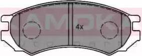 Kamoka JQ1011334 - Kit de plaquettes de frein, frein à disque cwaw.fr